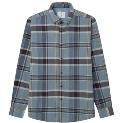 SPRINGFIELD Camisa para Hombre, Azul Ahumado, S SPRINGFIELD Camisa para Hombre, Azul Ahumado, S