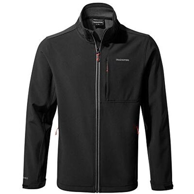 Craghoppers Altis Jacket, Cáscara Suave Hombre, Black, 90 Craghoppers Altis Jacket, Cáscara Suave Hombre, Black, 90