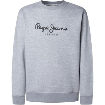 Pepe Jeans Macbeth Melange Crew Sudadera para Hombre, Gris (Gris Jaspeado), XS Pepe Jeans Macbeth Melange Crew Sudadera para Hombre, Gris (Gris Jaspeado), XS