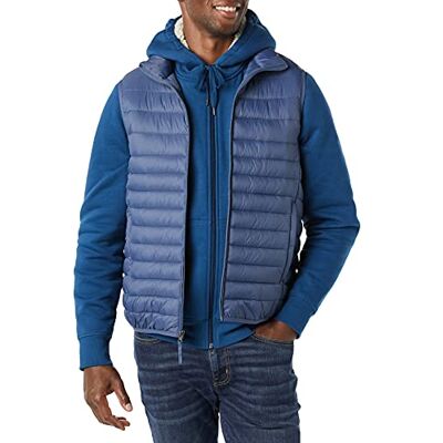 Amazon Essentials Chaleco Acolchado Ligero y Resistente al Agua para Hombre, índigo, Grande Amazon Essentials Chaleco Acolchado Ligero y Resistente al Agua para Hombre, índigo, Grande