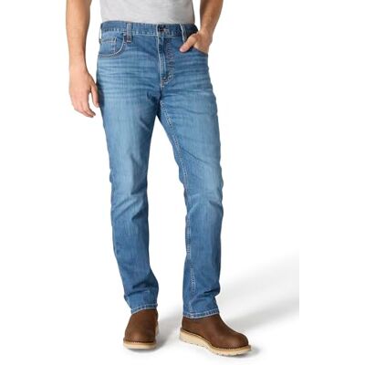 Carhartt , Hombre, Vaquero De Corte Recto Y Pernera Cónica, 5 Bolsillos, Con Tecnología Rugged Flex®, Houghton, W32 / L34 Carhartt , Hombre, Vaquero De Corte Recto Y Pernera Cónica, 5 Bolsillos, Con Tecnología Rugged Flex®, Houghton, W32 / L34