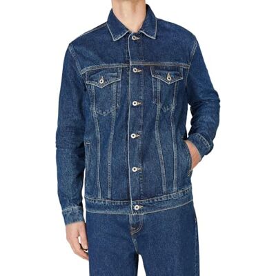 Pepe Jeans Chaqueta regular para hombre, azul (Denim-HW5), XL, Azul (Denim-HW5), XL Pepe Jeans Chaqueta regular para hombre, azul (Denim-HW5), XL, Azul (Denim-HW5), XL