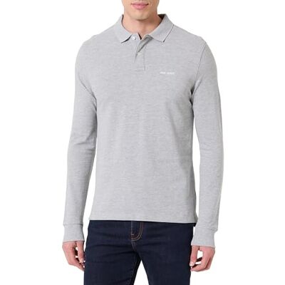 Pepe Jeans Men's M Basic Long Polo Polo, Grey(Marl Grey), L Pepe Jeans Men's M Basic Long Polo Polo, Grey(Marl Grey), L