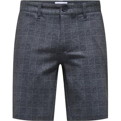 Only & Sons Onsmark 0209 Noos Chino Pantalón Corto a Cuadros (Talla XL), Color Azul, Vestido Azul., XL Only & Sons Onsmark 0209 Noos Chino Pantalón Corto a Cuadros (Talla XL), Color Azul, Vestido Azul., XL