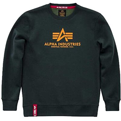 Alpha Basic Sudadera, Hombre, Verde (Dark Petrol 353), 3XL Alpha Basic Sudadera, Hombre, Verde (Dark Petrol 353), 3XL