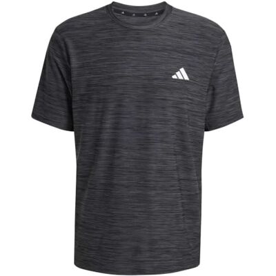 Adidas Hombre Workout Essentials Flex Shirt, Black Melange, S Adidas Hombre Workout Essentials Flex Shirt, Black Melange, S