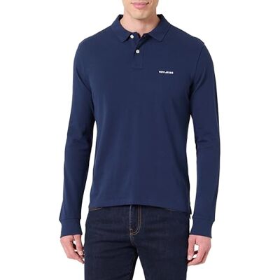 Pepe Jeans Men's M Basic Long Polo Polo, Blue(Navy), M Pepe Jeans Men's M Basic Long Polo Polo, Blue(Navy), M