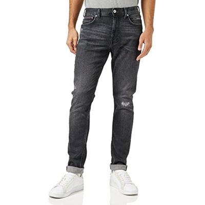 Tommy Hilfiger Tapered Houston PSTR 3YR Pantalones de Mezclilla, Denim (Three Year Age Blk), 28W / 32L para Hombre Tommy Hilfiger Tapered Houston PSTR 3YR Pantalones de Mezclilla, Denim (Three Year Age Blk), 28W / 32L para Hombre