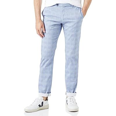bugatti Pantalones Slack, Gris azulado-330, 30W x 34L para Hombre bugatti Pantalones Slack, Gris azulado-330, 30W x 34L para Hombre