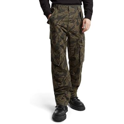 G-STAR Para Hombre Pantalones R-3N Regular Straight Cargo, Multicolor (Shadow Olive Island Camo -D386-G739), 31W / 34L G-STAR Para Hombre Pantalones R-3N Regular Straight Cargo, Multicolor (Shadow Olive Island Camo -D386-G739), 31W / 34L