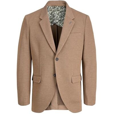 JACK & JONES Jprmartin Leeds Hr02 Sn Blazer en Jersey Hombres, Ermín, 52 JACK & JONES Jprmartin Leeds Hr02 Sn Blazer en Jersey Hombres, Ermín, 52