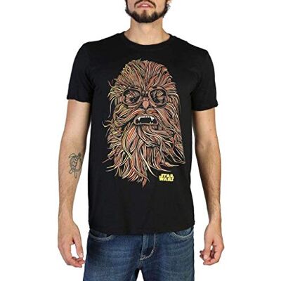 Star Wars Camiseta Han Solo Hombre, Chewie Goggles, Corte Regular, Cuello Redondo y Manga Corta, Negra (Negra y Negra), Talla XXL Star Wars Camiseta Han Solo Hombre, Chewie Goggles, Corte Regular, Cuello Redondo y Manga Corta, Negra (Negra y Negra), Talla XXL