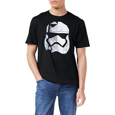 Star Wars Camiseta Geo Trooper Hombre, Negra, Talla S UK Star Wars Camiseta Geo Trooper Hombre, Negra, Talla S UK
