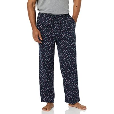 Amazon Essentials Pantalones de Pijama de Popelina de Algodón de Corte Recto con Cintura Elástica con Cordón Hombre, Azul Marino Cachemir, L Amazon Essentials Pantalones de Pijama de Popelina de Algodón de Corte Recto con Cintura Elástica con Cordón Hombre, Azul Marino Cachemir, L