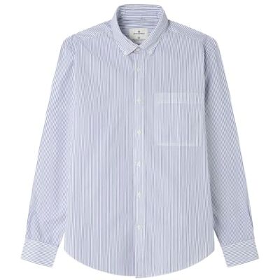 SPRINGFIELD Popelin Stripes Shirt with Left Frontal Pocket Camisa A Rayas, Azul, XL para Hombre SPRINGFIELD Popelin Stripes Shirt with Left Frontal Pocket Camisa A Rayas, Azul, XL para Hombre