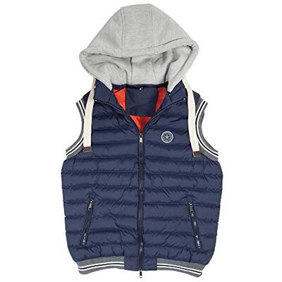 PFIFF Chaleco acolchado con capucha extraíble, azul oscuro XXXL PFIFF Chaleco acolchado con capucha extraíble, azul oscuro XXXL
