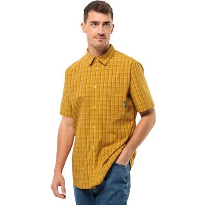 Jack Wolfskin Hot Springs Camiseta M Camisa, Curry Check, XXL Hombre, Curry Check, XXL Jack Wolfskin Hot Springs Camiseta M Camisa, Curry Check, XXL Hombre, Curry Check, XXL