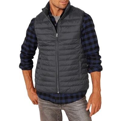 Amazon Essentials Chaleco Plumífero Plegable y Ligero, Resistente a la Lluvia Hombre, Negro, XS Amazon Essentials Chaleco Plumífero Plegable y Ligero, Resistente a la Lluvia Hombre, Negro, XS