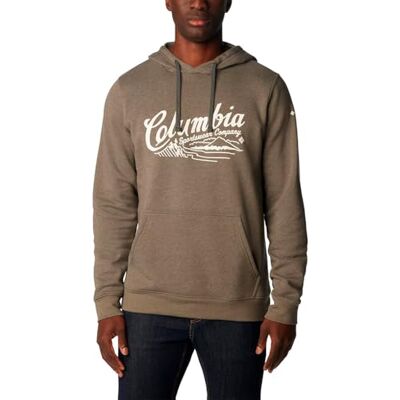 Columbia Sudadera con Capucha Trek para Hombre, Color Azul aplastado/Marca Boxy, Talla S Columbia Sudadera con Capucha Trek para Hombre, Color Azul aplastado/Marca Boxy, Talla S