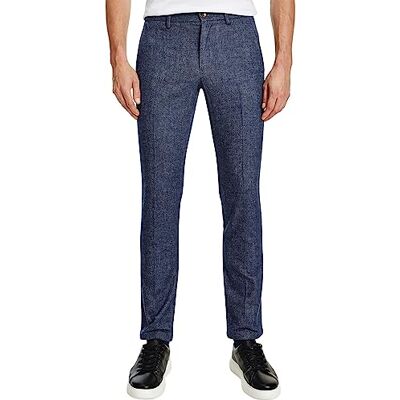 Tommy Hilfiger Hombre Pantalón Bleecker Chino, Azul (Faded Indigo), 29W/34L Tommy Hilfiger Hombre Pantalón Bleecker Chino, Azul (Faded Indigo), 29W/34L
