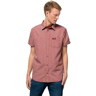 Jack Wolfskin Camisa Hombre El Dorado Chemise, Cuadros de Pimienta Mexicana, L Jack Wolfskin Camisa Hombre El Dorado Chemise, Cuadros de Pimienta Mexicana, L
