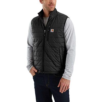 Carhartt Chaleco Rain Defender ligero con aislante,Relaxed Fit Para Hombre, Negro, XXL Carhartt Chaleco Rain Defender ligero con aislante,Relaxed Fit Para Hombre, Negro, XXL