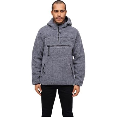 Brandit Teddyfleece Worker Pullover, Color: anthrazit, Size: 6XL Brandit Teddyfleece Worker Pullover, Color: anthrazit, Size: 6XL