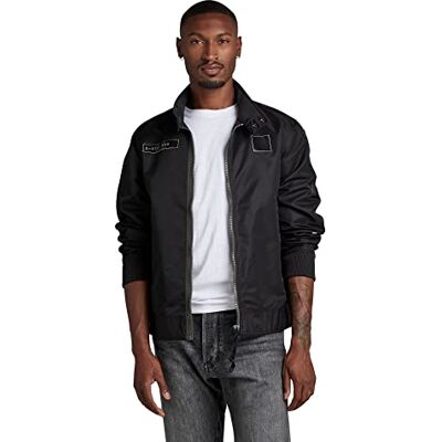 G-STAR Para Hombre Chaqueta Harrington, Negro (dk black ), M G-STAR Para Hombre Chaqueta Harrington, Negro (dk black ), M