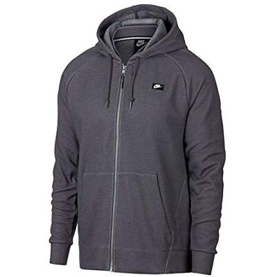 Nike M NSW Optic Hoodie FZ Sweatshirt, Hombre, Dark Grey, L Nike M NSW Optic Hoodie FZ Sweatshirt, Hombre, Dark Grey, L