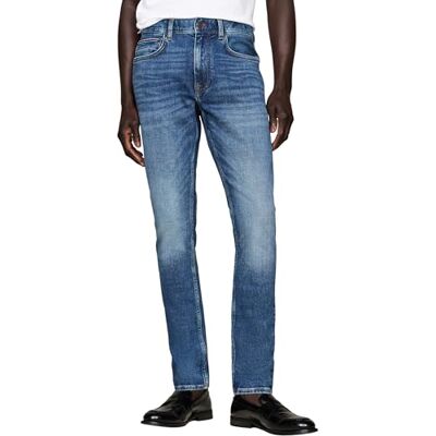 Tommy Hilfiger Vaqueros Hombre Tapered Slim Fit, Azul (Perce Indigo), 34W/36L Tommy Hilfiger Vaqueros Hombre Tapered Slim Fit, Azul (Perce Indigo), 34W/36L