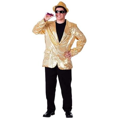 Dress Up America Chaqueta de Lentejuelas Plateada para Adultos – Chaqueta de Lentejuelas Plateada para Conjunto de Vestirse y Juegos de Rol Dress Up America Chaqueta de Lentejuelas Plateada para Adultos – Chaqueta de Lentejuelas Plateada para Conjunto de Vestirse y Juegos de Rol