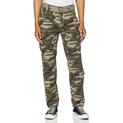 Schott NYC , Pantalones para Hombre, Multicolor (Camo Kaki), 30W Schott NYC , Pantalones para Hombre, Multicolor (Camo Kaki), 30W