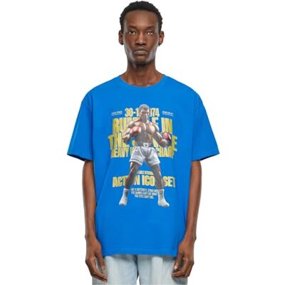 Upscale Rumble Heavy Oversize tee Print T-Shirt für Männer Oversized Fit, Streetwear, Azul Cobalto, L Upscale Rumble Heavy Oversize tee Print T-Shirt für Männer Oversized Fit, Streetwear, Azul Cobalto, L