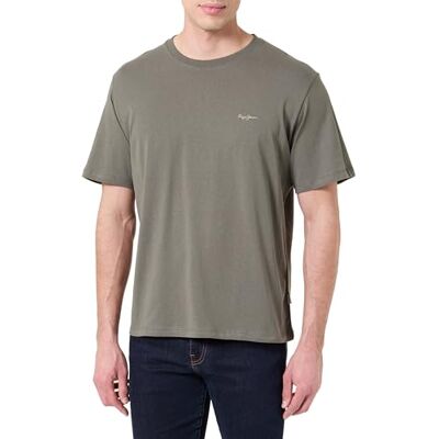 Pepe Jeans Contrast Connor Camiseta, Verde (Verde Oliva), XL para Hombre Pepe Jeans Contrast Connor Camiseta, Verde (Verde Oliva), XL para Hombre