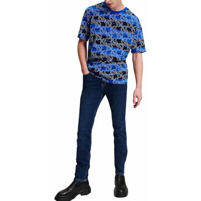 KARL LAGERFELD JEANS Men Skinny Denim Washed Dark Blue 3234 KARL LAGERFELD JEANS Men Skinny Denim Washed Dark Blue 3234