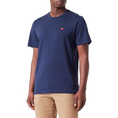 Wrangler Sign Off Tee Camiseta, Azul Marino, M Hombre Wrangler Sign Off Tee Camiseta, Azul Marino, M Hombre
