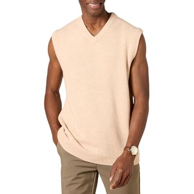 Amazon Essentials Chaleco en Lana de Cordero Hombre, Avena Mezcla, XXL Alto Amazon Essentials Chaleco en Lana de Cordero Hombre, Avena Mezcla, XXL Alto