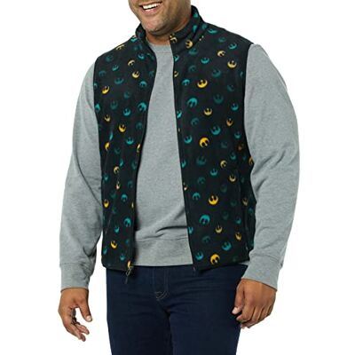 Amazon Essentials Disney Marvel Star Wars Chalecos de Forro Polar Hombre, Star Wars Rebelde, XL Amazon Essentials Disney Marvel Star Wars Chalecos de Forro Polar Hombre, Star Wars Rebelde, XL