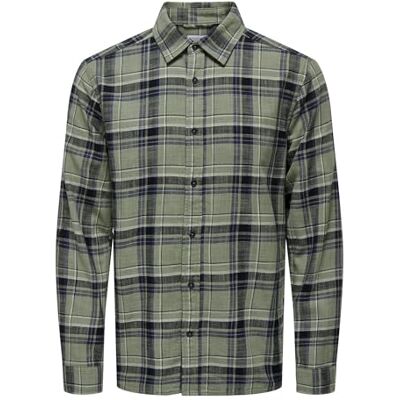 Only & Sons Onshunter Reg Slub LS-Camiseta Camisa de Manga Larga, Spray Marino/comprobaciones: Azul Marino Oscuro, M para Hombre Only & Sons Onshunter Reg Slub LS-Camiseta Camisa de Manga Larga, Spray Marino/comprobaciones: Azul Marino Oscuro, M para Hombre
