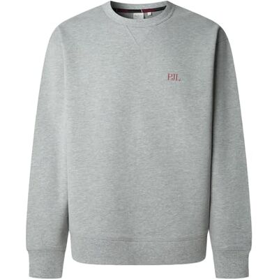 Pepe Jeans Garret Crew Sudadera, Gris (Gris Jaspeado), S para Hombre Pepe Jeans Garret Crew Sudadera, Gris (Gris Jaspeado), S para Hombre