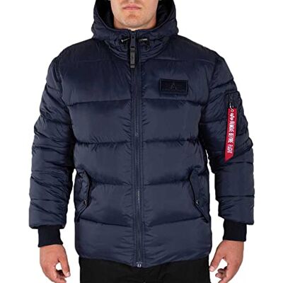 Hooded Puffer Alpha FD para hombre, talla L, color rep.blue Hooded Puffer Alpha FD para hombre, talla L, color rep.blue