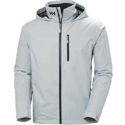 Helly Hansen Hombres Chaqueta de capa media con capucha Crew 2, Gris Niebla, XXL Helly Hansen Hombres Chaqueta de capa media con capucha Crew 2, Gris Niebla, XXL
