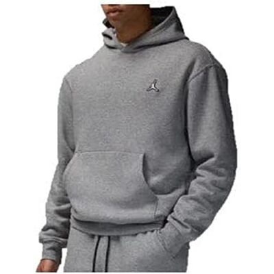 Nike ESS FLC Sudadera con Capucha Carbon Heather/White L Nike ESS FLC Sudadera con Capucha Carbon Heather/White L