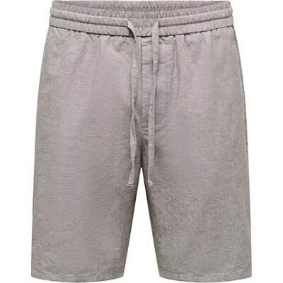 Only & Sons Onslinus 0007 Cot Lin Noos Pantalones Cortos, Verde Oscuro, XL Only & Sons Onslinus 0007 Cot Lin Noos Pantalones Cortos, Verde Oscuro, XL