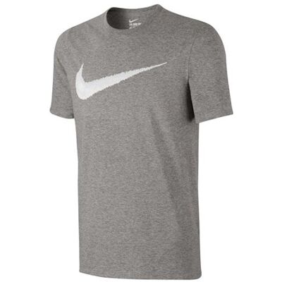 Nike tee Hangtag Swoosh Camisetas Camisetas y Tops, Hombre, Dk Grey Heather/White, S Nike tee Hangtag Swoosh Camisetas Camisetas y Tops, Hombre, Dk Grey Heather/White, S