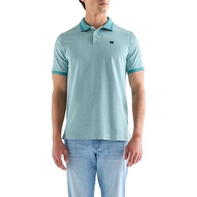 Wrangler Camisa Hombre Corte Regular Refined Polo Shirt Azul Marino Oscuro Wrangler Camisa Hombre Corte Regular Refined Polo Shirt Azul Marino Oscuro