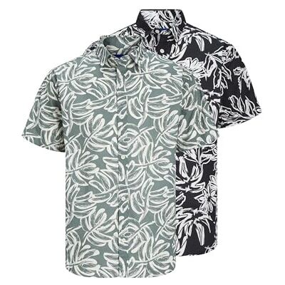 JACK & JONES Camisa Casual para Hombre, Negro, XL JACK & JONES Camisa Casual para Hombre, Negro, XL