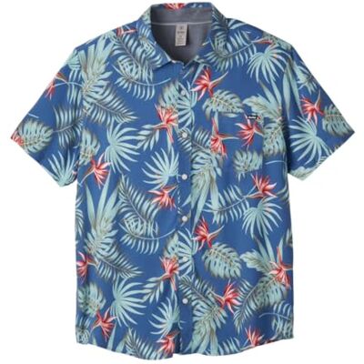 Hurley Short Sleeve Casual Button Down Shirt, Regular Fit, Chest Pocket Camisa Hombre (Pack de 1) Hurley Short Sleeve Casual Button Down Shirt, Regular Fit, Chest Pocket Camisa Hombre (Pack de 1)