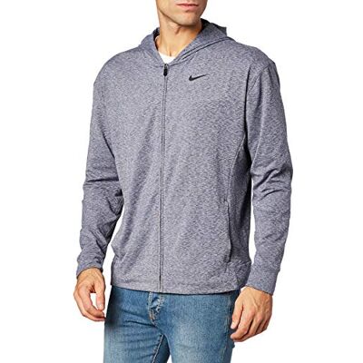 Nike M NK Dry Hoodie FZ HPRDRY LT Sweatshirt, Hombre, Midnight Navy/htr/(Black), S Nike M NK Dry Hoodie FZ HPRDRY LT Sweatshirt, Hombre, Midnight Navy/htr/(Black), S