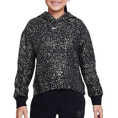 Nike G NSW FLC Hoodie AOP WC Sweatshirt Unisex Black/Metallic Gold Tamaño L Nike G NSW FLC Hoodie AOP WC Sweatshirt Unisex Black/Metallic Gold Tamaño L